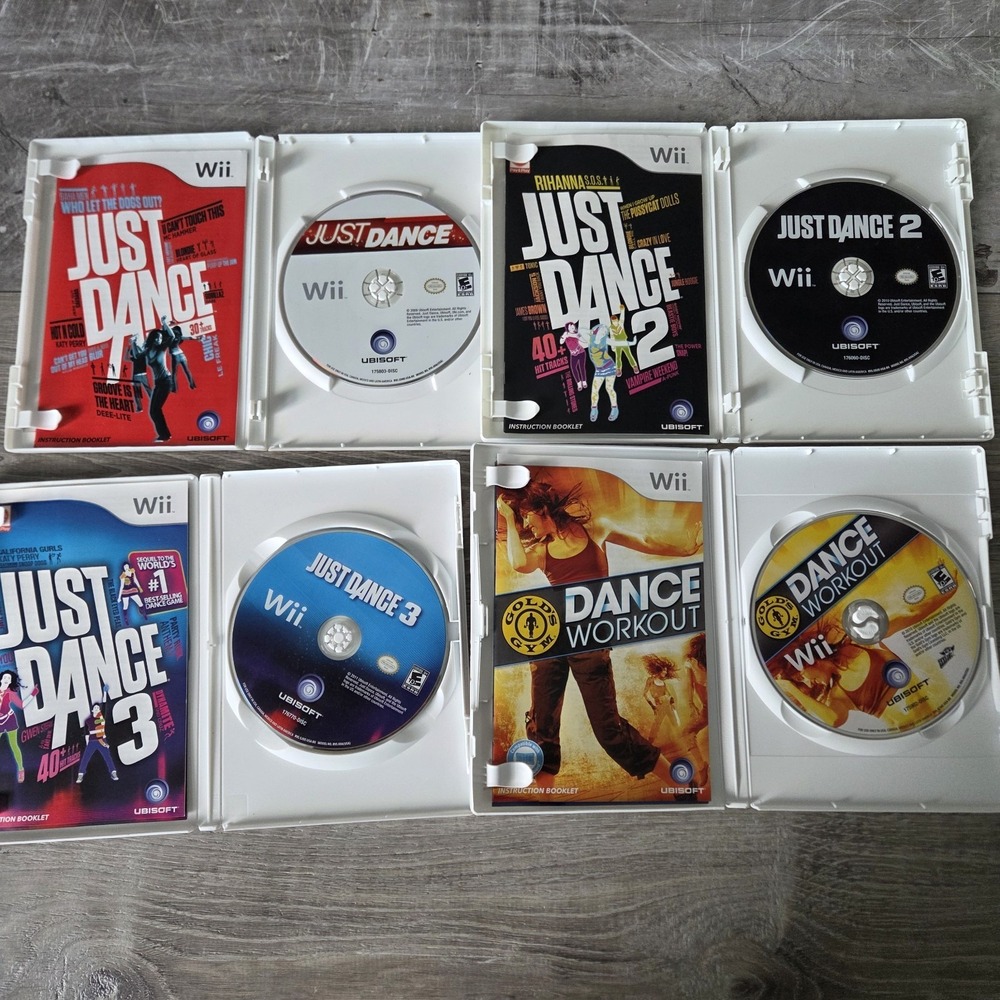 12 Nintendo Wii Game Lot Bundle Just Dance 1 2 3 Workout Zumba Cardio Wipeout - Picture 6 of 16